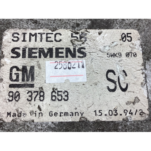 Opel Omega 2.0 Motor Beyni 90378653 SC 5WK9070 Simtec 56