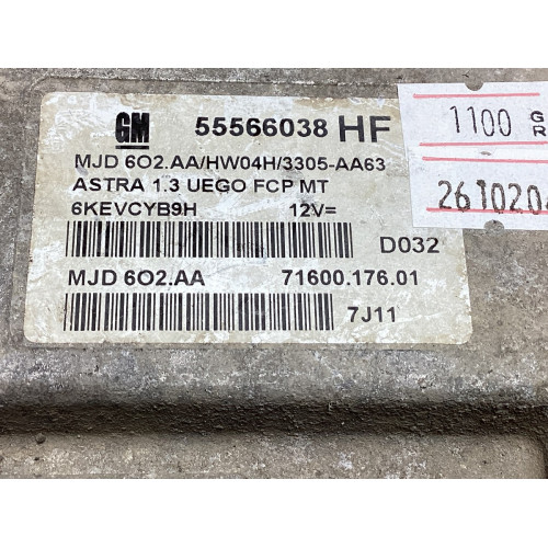 Opel Astra H 1.3 Motor Beyni 55566038 HF MJD 6O2.AA HW04H