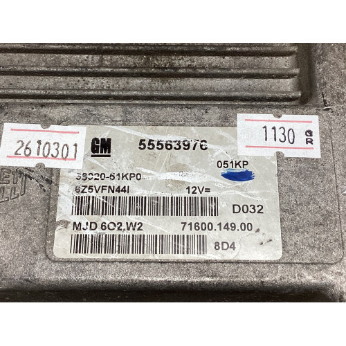 Suzuki Splash 1.3 Motor Beyni 55563976 MJD 6O2.W2 33920-51KP0