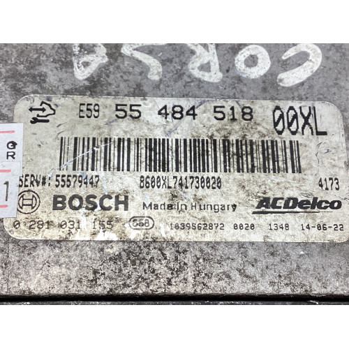 Opel Corsa D 1.3 Motor Beyni 0281031155 55484518 00XL
