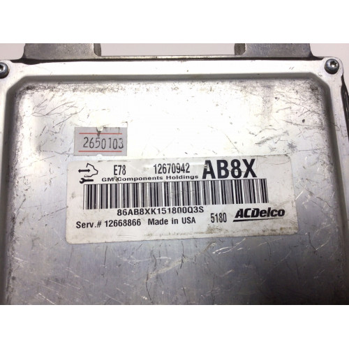 Opel Corsa 1.4 Motor Beyni 12670942 AB8X