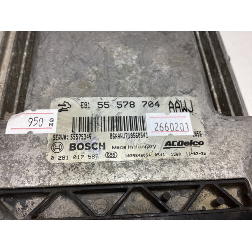 Opel Meriva 1.3 Motor Beyni 0281017587 55578704 AAWJ