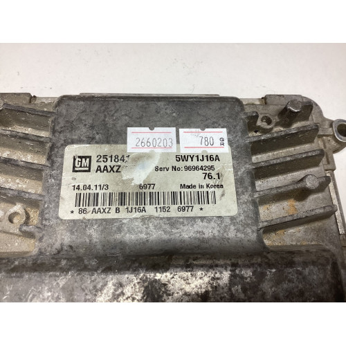 Chevrolet Cruze Motor Beyni 25184173 5WY1J16A 96964295 AAXZ