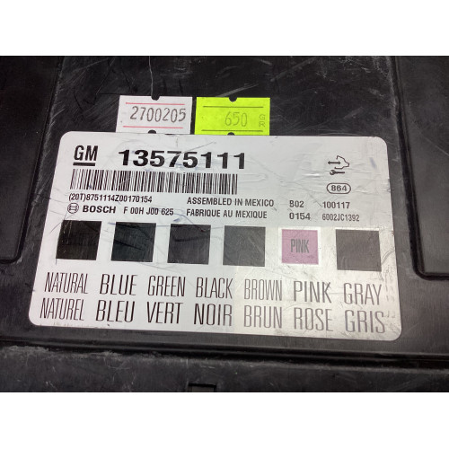 Opel İnsignia BCM Kontrol Beyni 13575111 F00HJ00625