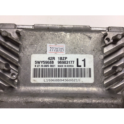 Chevrolet Aveo Motor Beyni 5WY5968B 96983177