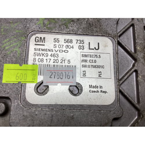 Opel Astra H 1.6 Motor Beyni 5WK9463 55568735 LJ SIMTEC75.5