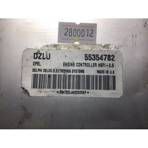 Opel Zafira 1.6 Motor Beyni 55354782 DZLU