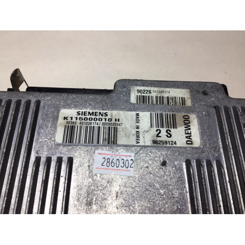 Daewoo Matiz Motor Beyni 96259124 K115000010H