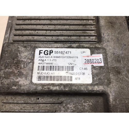 Opel Agila 1.3 Motor Beyni 55187471 LP HW01D MJD6JO.A1
