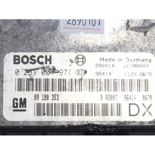 Opel Vectra 2.0 Motor Beyni 0281001971 09180353 DX