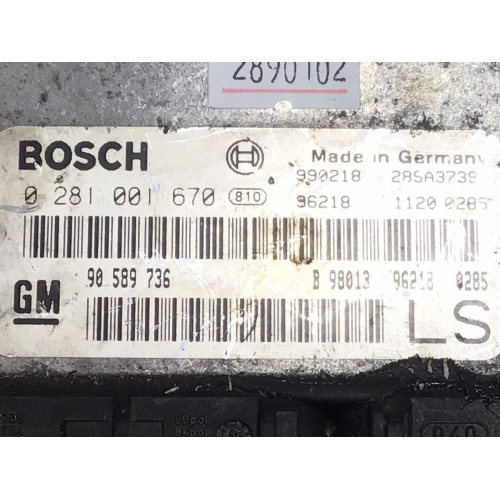 Opel Astra G 1.7 Motor Beyni 0281001670 90589736 LS