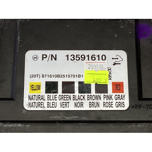 Opel Astra J BCM Kontrol Beyni 13591610
