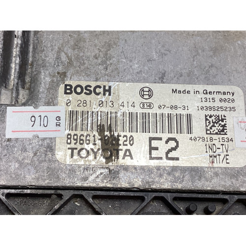 Toyota Auris 1.4 Motor Beyni 0281013414 89661-02E20
