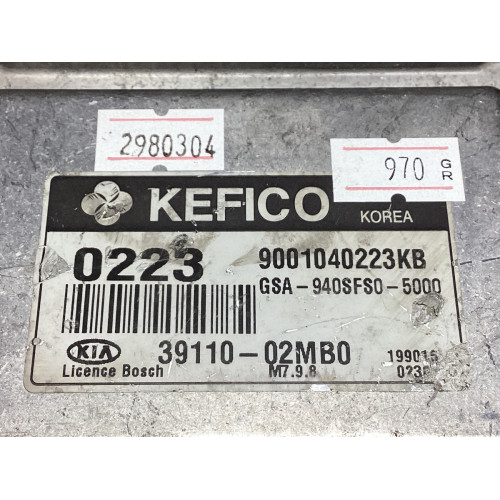 Kia Picanto 1.0 Motor Beyni 39110-02MB0 GSA-940SFS0-5000 M7.9.8