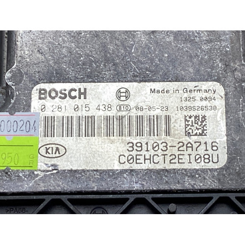Kia Ceed 1.6 CRDI Motor Beyni 39103-2A716 0281015438