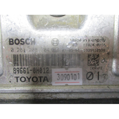 Toyota Aygo 1.0 Motor Beyni 0261208704 89661-0H012
