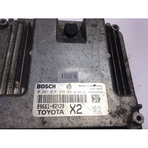 Toyota Auris 1.4 Motor Beyni 0281016348 89661-02X20 