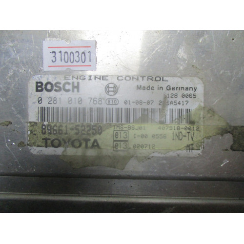 Toyota Yaris Motor Beyni 0281010768 89661-52250 