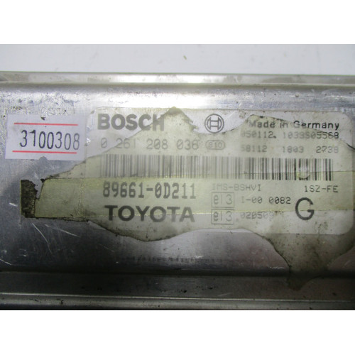 Toyota Yaris Motor Beyni 0261208036 89661-0D211