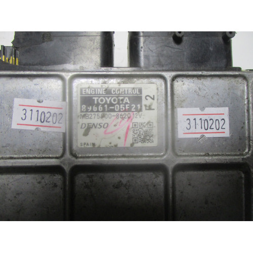 Toyota Avensis 2.0 Motor Beyni 89661-05F21 MB275800-8620