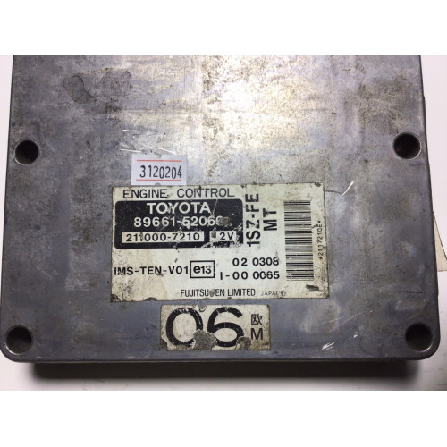 Toyota Yaris Motor Beyini 211000-7210 89661-52060