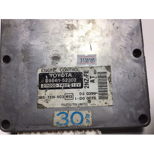 Toyota Yaris 1.4 Motor Beyni 211000-7452 89661-52302