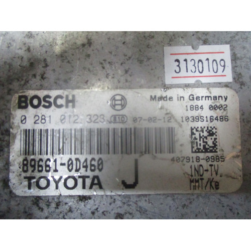 Toyota Yaris 1.4 Motor Beyni 89661-0D460 0281012323