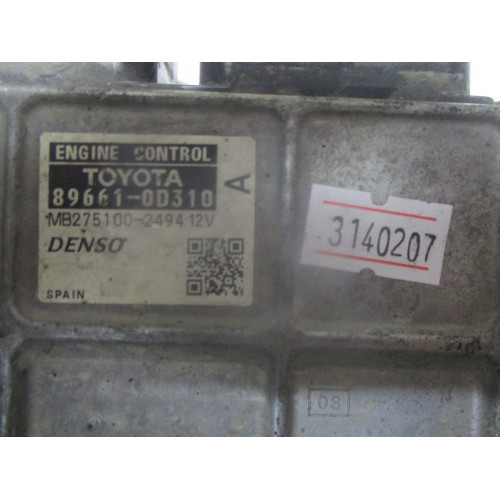 Toyota Yaris 1.3 Motor Beyni 89661-0D310 MB275100-2494
