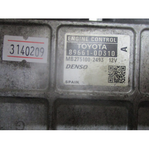Toyota Yaris 1.3 Motor Beyni 89661-0D310 MB275100-2493