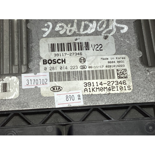 Kia Sportage 2.0 Motor Beyni 0281014223 39114-27346 39117-27346
