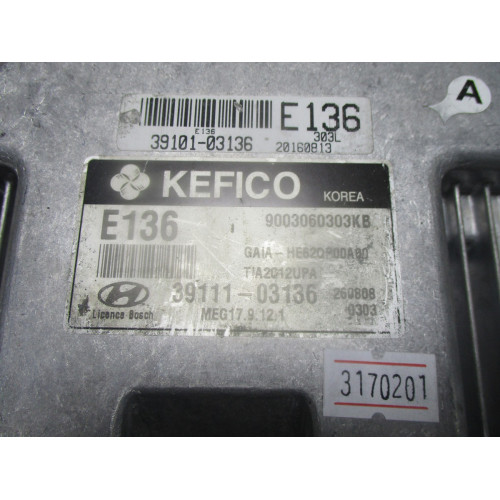 Hyundai i10 Motor Beyni 39101-03136 39111-03136 9003060303KB MEG17.9.12.1