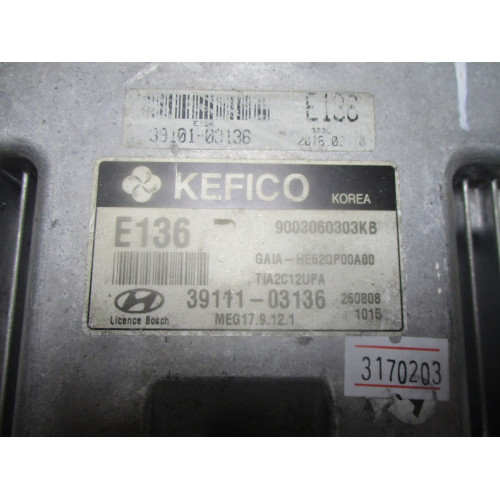 Hyundai i10 Motor Beyni 39101-03136 39111-03136 9003060303KB MEG17.9.12.1