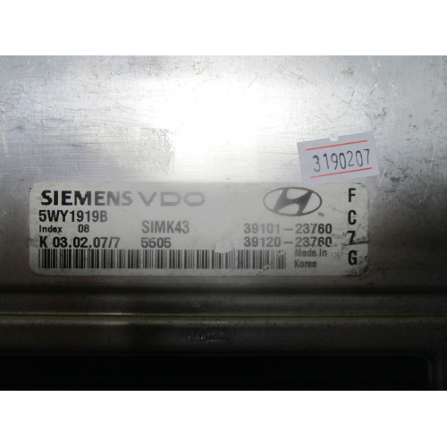 Hyundai Coupe Motor Beyni 5WY1919B SIMK43 39101-23760 39120-23760