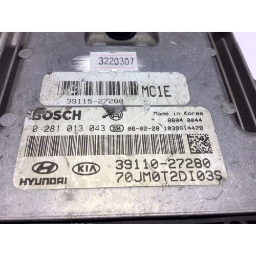 Hyundaı Accent Era Motor Beyni 0281013043 39110-27280 39115-27280