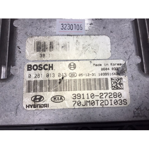 Hyundaı Accent Era Motor Beyni 0281013043 39110-27280 