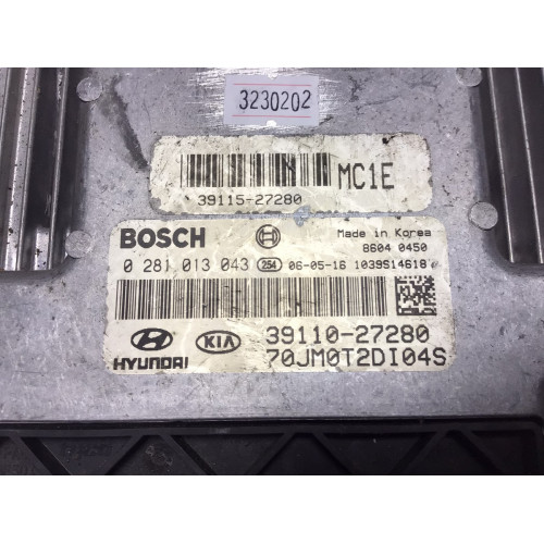 Hyundaı Accent Era Motor Beyni 0281013043 39110-27280 39115-27280