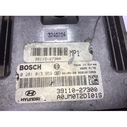 Hyundai Tucson Motor Beyni 0281013959 39110-27300 39115-27300