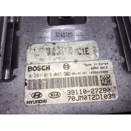Hyundaı Accent Era Motor Beyni 0281013043 39110-27280 39115-27280