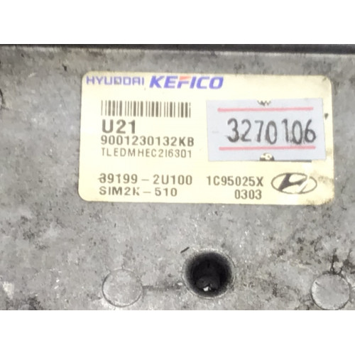 Hyundai Tucson Kia Sportage 1.6 Motor Beyni 39199-2U100 SIM2K-510