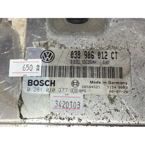 Audi A4 1.9TDI Motor Beyni 038906012CT 0281010377
