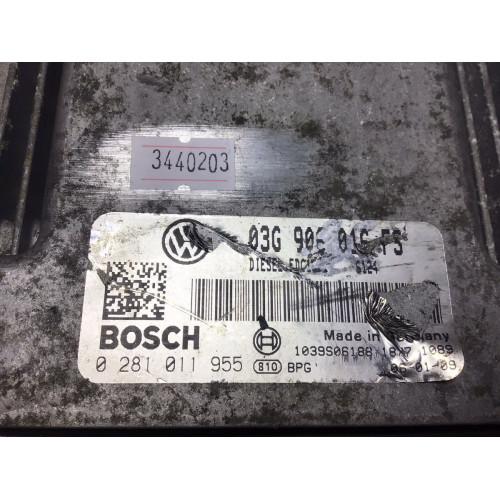 Volkswagen Golf 5 Motor Beyni 03G906016FS 0281011955 EDC16U1