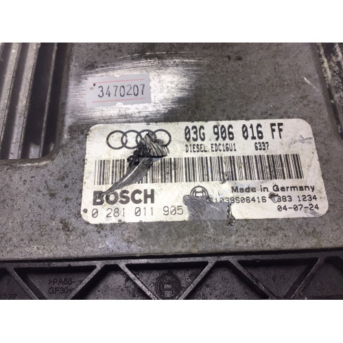 Audi A3 2.0 Motor Beyni 0281011905 03G906016FF EDC16U1