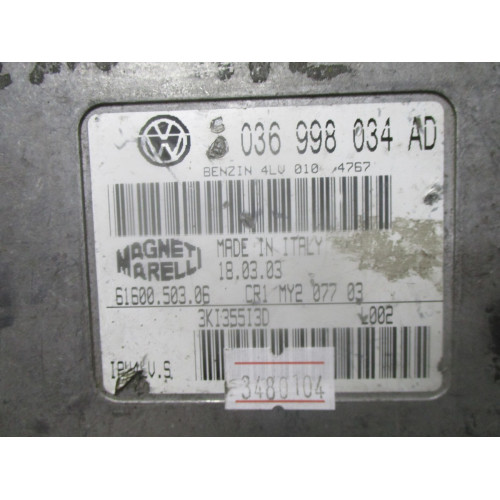 Volkswagen Motor Beyni 036998034AD 61600.503.06