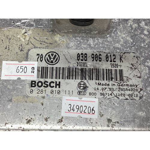 Volkswagen Bora Golf 1.9 Motor Beyni 0281010111 038906012K