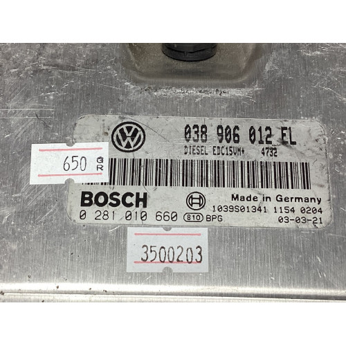 Volkswagen Polo 1.9 Motor Beyni 0281010660 038906012EL EDC15VM+