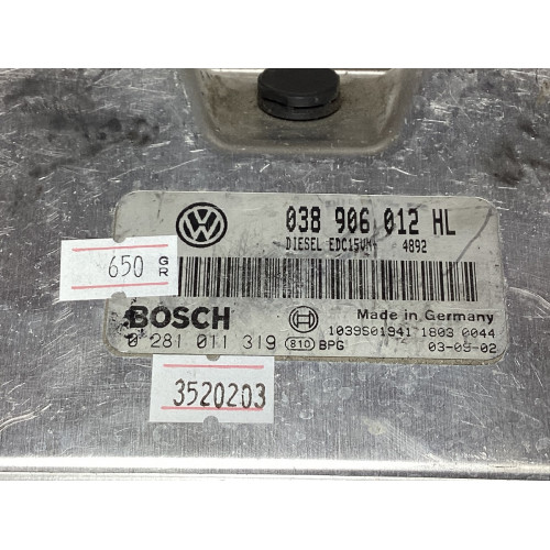 Volkswagen Golf Jetta Polo Passat 1.9 Motor Beyni 038906012HL 0281011319