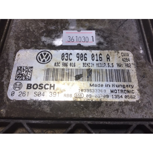 Volkswagen Golf 6 1.4TSI Motor Beyni 03C906016A 0261S04391