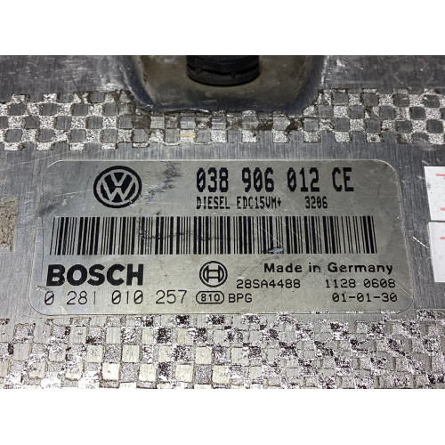 Skoda Fabia 1.9 Motor Beyni 038906012CE 0281010257 EDC15VM+