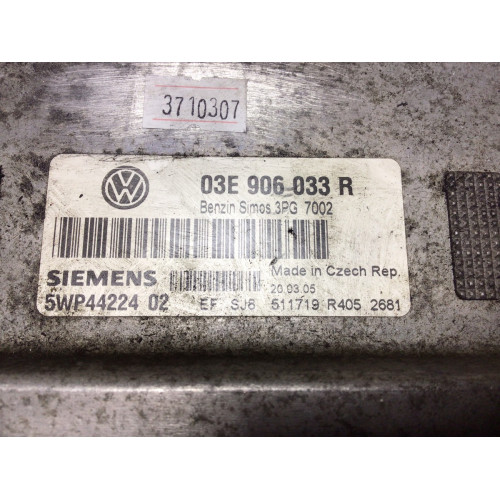 Skoda Fabia Volkswagen Polo Motor Beyni 03E906033R 5WP44224 SİMOS3PG