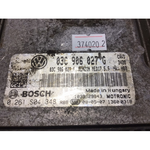 Volkswagen Scirocco Golf 1.4 Motor Beyni 0261S04348 03C906027G MED17.5.5